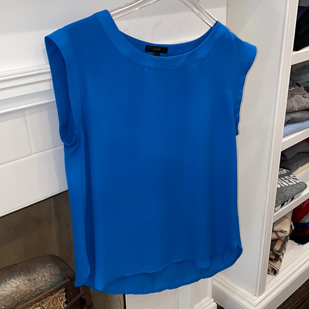 J Crew sleeveless blouse